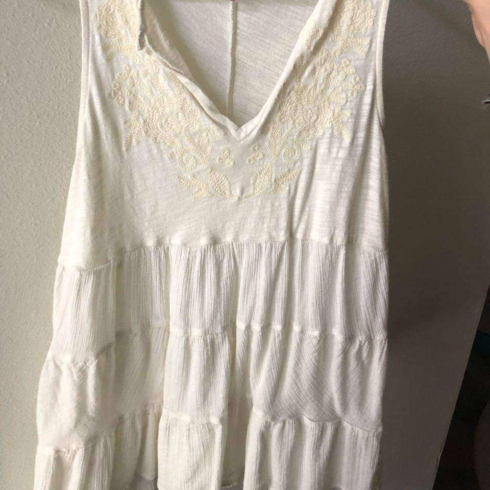 White flowy tank top